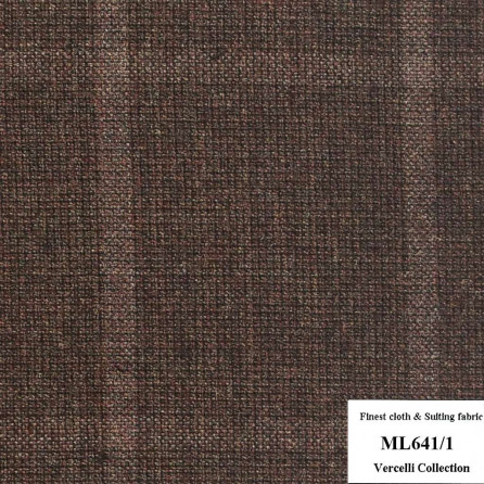 ML641/1 Vercelli CXM - Vải Suit 95% Wool - Nâu Caro